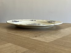 画像13: HBCM モントロー ブルーローズのブーケ 花リム メインプレート 24cm #4  [202506−64] (13)