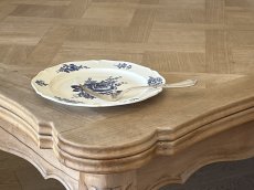 画像20: HBCM モントロー ブルーローズのブーケ 花リム メインプレート 24cm #4  [202506−64] (20)