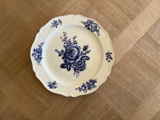 画像22: HBCM モントロー ブルーローズのブーケ 花リム メインプレート 24cm #4  [202506−64] (22)