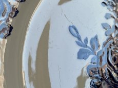画像6: HBCM モントロー ブルーローズのブーケ 花リム メインプレート 24cm #5  [202506−65] (6)