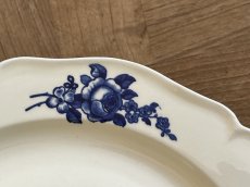 画像8: HBCM モントロー ブルーローズのブーケ 花リム メインプレート 24cm #5  [202506−65] (8)