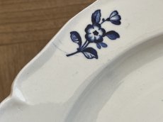 画像11: HBCM モントロー ブルーローズのブーケ 花リム メインプレート 24cm #5  [202506−65] (11)