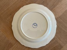 画像17: HBCM モントロー ブルーローズのブーケ 花リム メインプレート 24cm #5  [202506−65] (17)