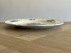 画像14: HBCM モントロー ブルーローズのブーケ 花リム メインプレート 24cm #5  [202506−65] (14)