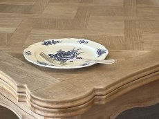画像22: HBCM モントロー ブルーローズのブーケ 花リム メインプレート 24cm #5  [202506−65] (22)