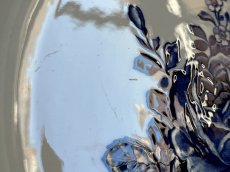 画像6: HBCM モントロー ブルーローズのブーケ 花リム メインプレート 24cm #6 [202506−66] (6)