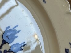 画像7: HBCM モントロー ブルーローズのブーケ 花リム メインプレート 24cm #6 [202506−66] (7)