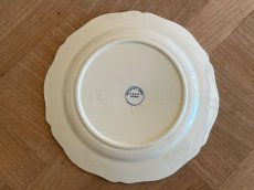 画像16: HBCM モントロー ブルーローズのブーケ 花リム メインプレート 24cm #6 [202506−66] (16)