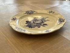 画像18: HBCM モントロー ブルーローズのブーケ 花リム メインプレート 24cm #6 [202506−66] (18)