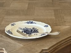 画像20: HBCM モントロー ブルーローズのブーケ 花リム メインプレート 24cm #6 [202506−66] (20)