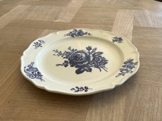 画像19: HBCM モントロー ブルーローズのブーケ 花リム メインプレート 24cm #6 [202506−66] (19)
