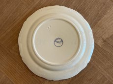 画像20: HBCM モントロー ブルーローズのブーケ 花リム デザート皿  22cm #1 [202506−67] (20)