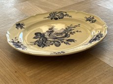 画像22: HBCM モントロー ブルーローズのブーケ 花リム デザート皿  22cm #1 [202506−67] (22)