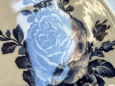画像6: HBCM モントロー ブルーローズのブーケ 花リム デザート皿  22cm #2 [202506−68] (6)