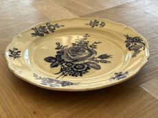 画像22: HBCM モントロー ブルーローズのブーケ 花リム デザート皿  22cm #2 [202506−68] (22)