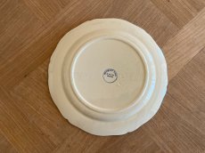 画像19: HBCM モントロー ブルーローズのブーケ 花リム デザート皿  22cm #2 [202506−68] (19)