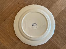 画像18: HBCM モントロー ブルーローズのブーケ 花リム デザート皿 22cm #4 [202506−70] (18)