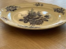 画像20: HBCM モントロー ブルーローズのブーケ 花リム デザート皿 22cm #4 [202506−70] (20)