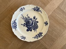 画像23: HBCM モントロー ブルーローズのブーケ 花リム デザート皿 22cm #4 [202506−70] (23)