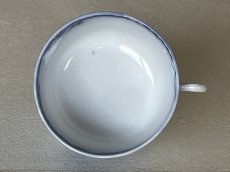 画像5: ブルートランスファー パンジー柄 デジュネ カップ＆ソーサー ＃2〖202503-35〗 (5)