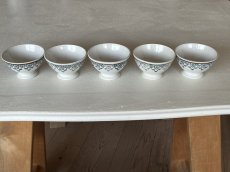 画像22: カフェオレボウル クレイユエモントロー プチボル グリーン お花のスワッグ柄 Aランク〖202503-36〗 (22)