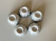 画像24: カフェオレボウル クレイユエモントロー プチボル グリーン お花のスワッグ柄 Aランク〖202503-36〗 (24)