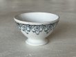 画像1: カフェオレボウル クレイユエモントロー プチボル グリーン お花のスワッグ柄 Aランク〖202503-36〗 (1)