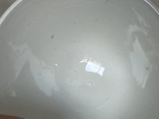 画像9: カフェオレボウル クレイユエモントロー プチボル グリーン お花のスワッグ柄 Aランク〖202503-36〗 (9)