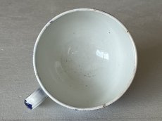 画像5: クレイユエモントロー ブルートランスファー お花柄 デジュネカップ 口径14cm〖202503-44〗 (5)