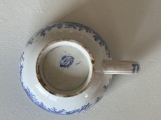 画像20: クレイユエモントロー ブルートランスファー お花柄 デジュネカップ 口径14cm〖202503-44〗 (20)