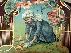 画像12: フランスアンティーク Tin缶 ブリキ お菓子ボックス 飾り鍵付き [202507-05]     (12)