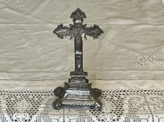 画像5: フランスアンティーク メタル キリストの十字架 H19.2cm [202507-11]     (5)