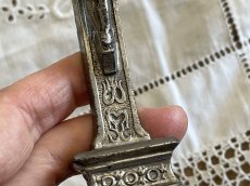 画像8: フランスアンティーク メタル キリストの十字架 H19.2cm [202507-11]     (8)