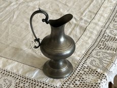 画像16: フランスヴィンテージ ピューター クレミエ 小さなピシェ H17.2cm [202507-12]     (16)