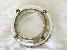 画像12: フランスアンティーク ベベル  面取りガラス 円すい リボンガーランド ボンボニエール [202507-15]     (12)