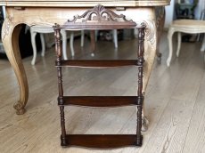 画像28: フランスアンティーク ナポレオン3世 焦げ茶のシェルフ 高さ70cm[202507-18] (28)