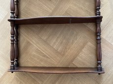 画像9: フランスアンティーク ナポレオン3世 焦げ茶のシェルフ 高さ70cm[202507-18] (9)