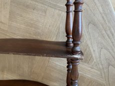 画像21: フランスアンティーク ナポレオン3世 焦げ茶のシェルフ 高さ70cm[202507-18] (21)