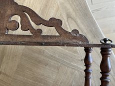 画像24: フランスアンティーク ナポレオン3世 焦げ茶のシェルフ 高さ70cm[202507-18] (24)