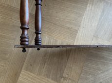画像26: フランスアンティーク ナポレオン3世 焦げ茶のシェルフ 高さ70cm[202507-18] (26)