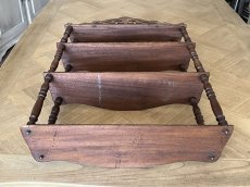 画像27: フランスアンティーク ナポレオン3世 焦げ茶のシェルフ 高さ70cm[202507-18] (27)