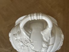 画像8: イタリア モダンセラミック オーバル テリーヌ 白いスーピエール [202507-20] (8)