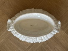 画像13: イタリア モダンセラミック オーバル テリーヌ 白いスーピエール [202507-20] (13)
