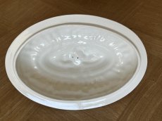 画像21: イタリア モダンセラミック オーバル テリーヌ 白いスーピエール [202507-20] (21)
