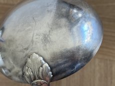 画像11: フランスアンティーク アポロ社製 レードル お玉 シルバープレート 32.3cm [202507-23] (11)