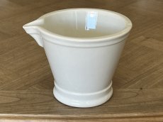 画像2: フランスアンティーク 白いポーセリン 大型 ファーマシーのモルティエ 乳鉢乳棒 GDV [202507-24] (2)