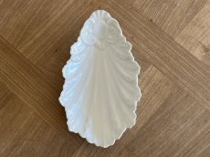 画像1:  アカンサスの葉 白いポーセリン レリーフ ラヴィエ [202507-29] (1)