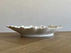 画像14:  アカンサスの葉 白いポーセリン レリーフ ラヴィエ [202507-29] (14)