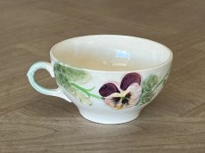 画像5: ショワジールロワ バルボティーヌ パンジー デジュネカップ＆ソーサー 12.5cm [202507-33] (5)