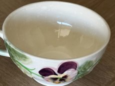 画像14: ショワジールロワ バルボティーヌ パンジー デジュネカップ＆ソーサー 12.5cm [202507-33] (14)